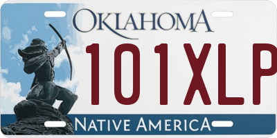 OK license plate 101XLP