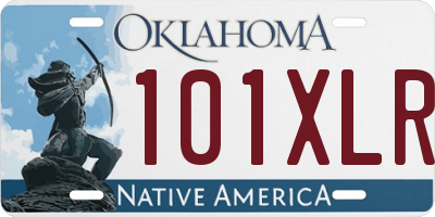 OK license plate 101XLR