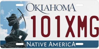 OK license plate 101XMG