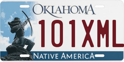 OK license plate 101XML