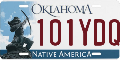 OK license plate 101YDQ