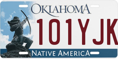 OK license plate 101YJK