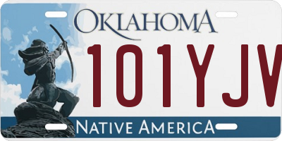 OK license plate 101YJV