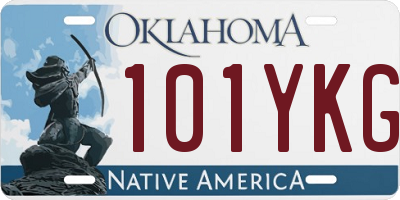 OK license plate 101YKG
