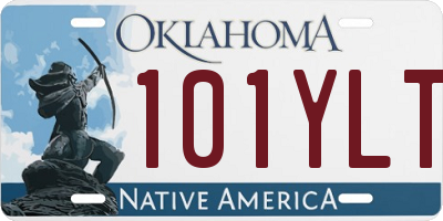 OK license plate 101YLT