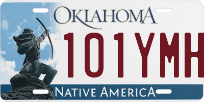 OK license plate 101YMH