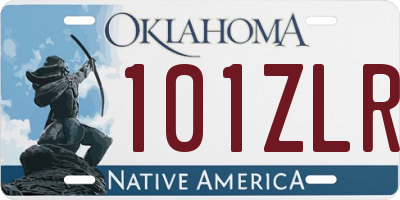 OK license plate 101ZLR
