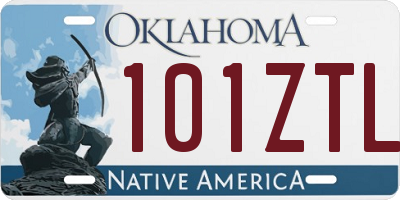 OK license plate 101ZTL