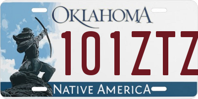 OK license plate 101ZTZ