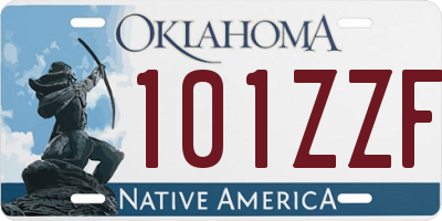 OK license plate 101ZZF