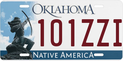 OK license plate 101ZZI