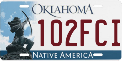 OK license plate 102FCI