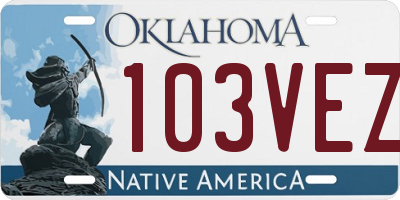 OK license plate 103VEZ