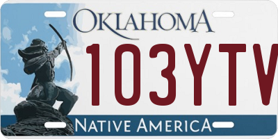 OK license plate 103YTV