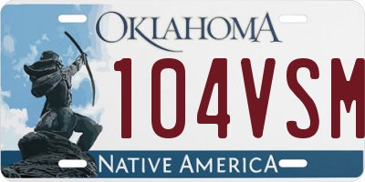 OK license plate 104VSM