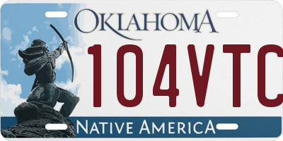 OK license plate 104VTC