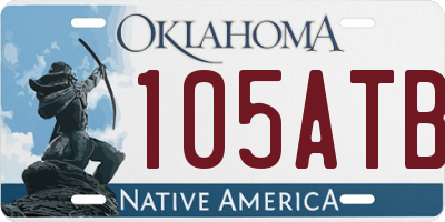 OK license plate 105ATB