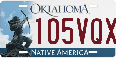 OK license plate 105VQX