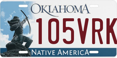 OK license plate 105VRK