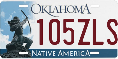 OK license plate 105ZLS
