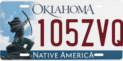 OK license plate 105ZVQ