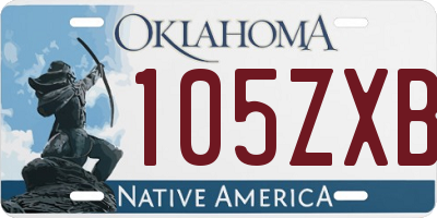 OK license plate 105ZXB
