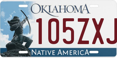 OK license plate 105ZXJ