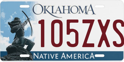 OK license plate 105ZXS