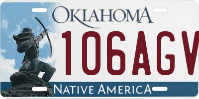 OK license plate 106AGV