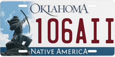 OK license plate 106AII