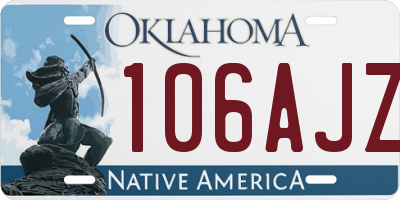 OK license plate 106AJZ