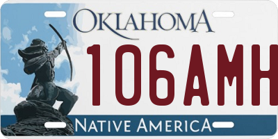 OK license plate 106AMH