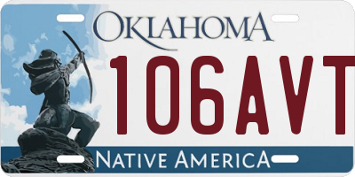 OK license plate 106AVT