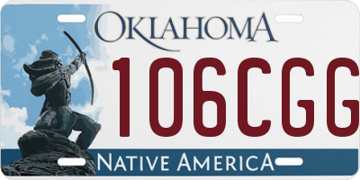 OK license plate 106CGG