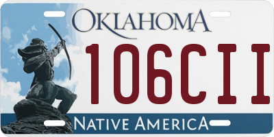 OK license plate 106CII
