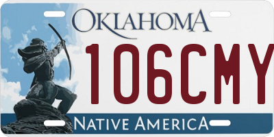 OK license plate 106CMY