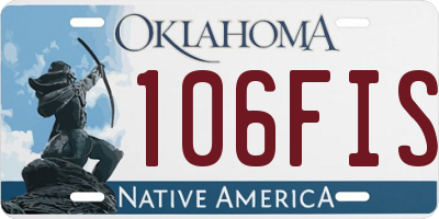 OK license plate 106FIS