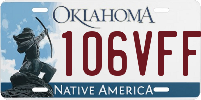 OK license plate 106VFF