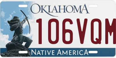 OK license plate 106VQM