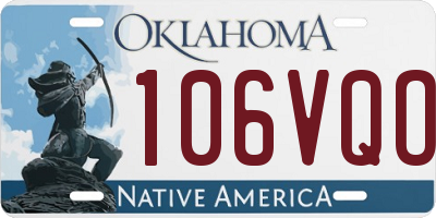 OK license plate 106VQO