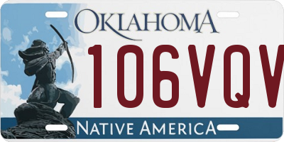 OK license plate 106VQV