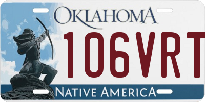 OK license plate 106VRT