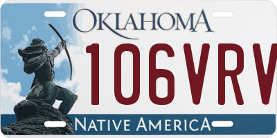 OK license plate 106VRV