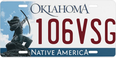 OK license plate 106VSG