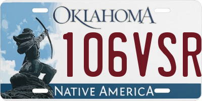 OK license plate 106VSR
