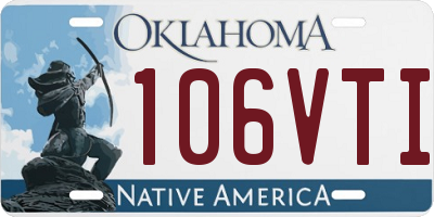 OK license plate 106VTI