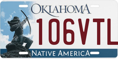 OK license plate 106VTL