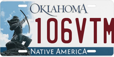 OK license plate 106VTM
