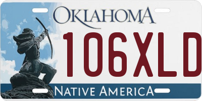 OK license plate 106XLD