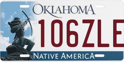 OK license plate 106ZLE